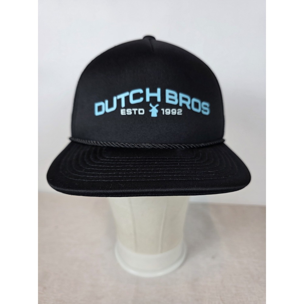 Dutch Bros ESTD 1992‎ Roped Snapback Trucker Hat Mesh Back